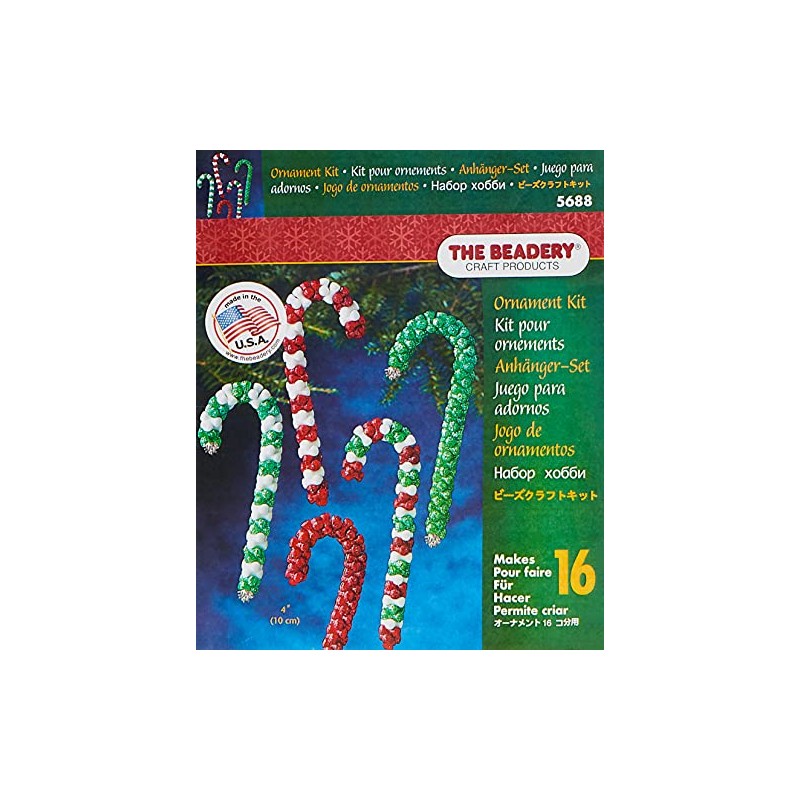 The Beadery - Candy Cane Assortment Ornament Kit - Makes