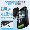 Small Travel Fan For Sleeping, USB-C Rechargeable Battery Powered Personal