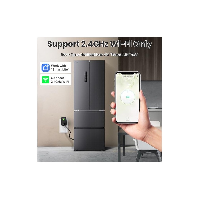 Power Failure Alarm WiFi, 2 Pack Smart Power Outage Alarm,