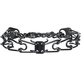 JANNIK Herm Sprenger 4.00 mm x 20" X-Large Black Stainless Steel Pinch Training Collar, One Size