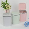 Gitany Push-button Mini Desktop Dustbin with lid, Small Trash Bin