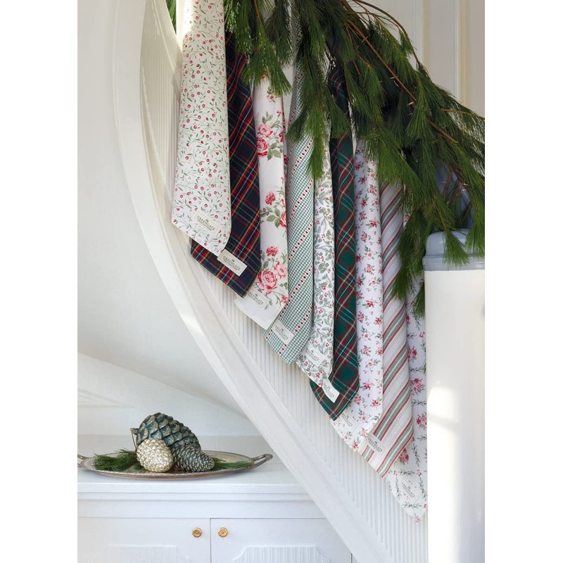 GreenGate COTTEAPPLSH2812 Laura Homes Tea Towel P.p.Dusty Blue 70 x