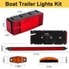 EXERAUO Boat Trailer Lights LED Kit, Submersible Boat Trailer Light,