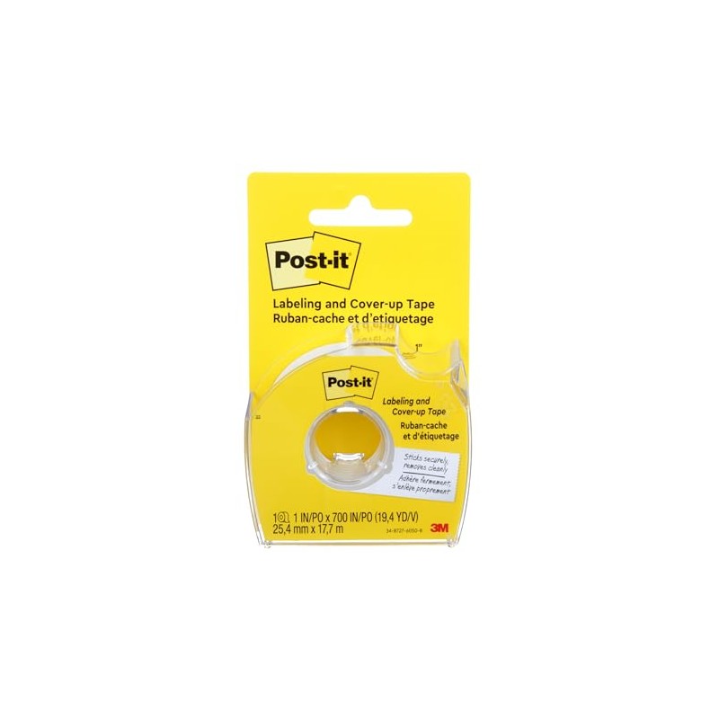 3M Post-it cinta de encubrimiento y etiquetado, 2.54 cm x