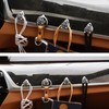 TOMALL Bling Car Hooks 4pcs Heart Shape Accessories Cute Dashboard