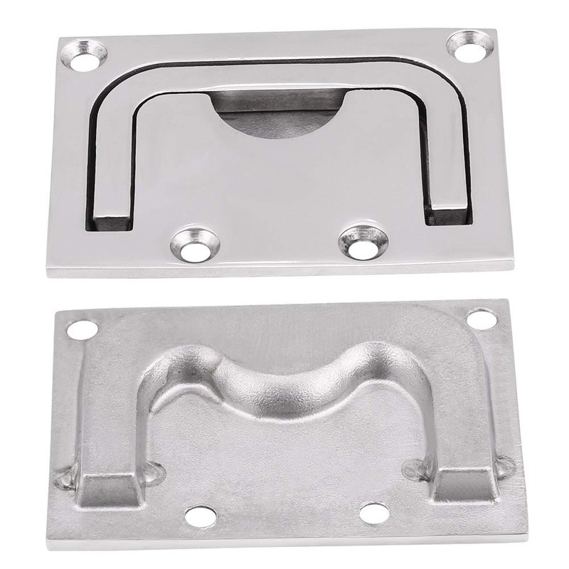 Boat Hatch Handle Flush-Mounted Hatch Cabinet Lifting Handle Stainless Steel