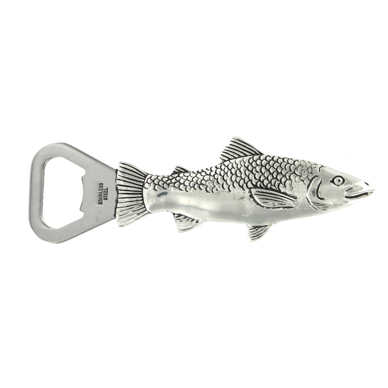 Fish Pewter Bottle Opener By Basic Spirit