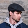 Gorra de conducción de lana irlandesa, 8 paneles, 100% lana,