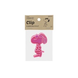Sun-Star Stationery Snoopy Goods Clip, Aurora Die Cut Clip, Joe Cool S3626296