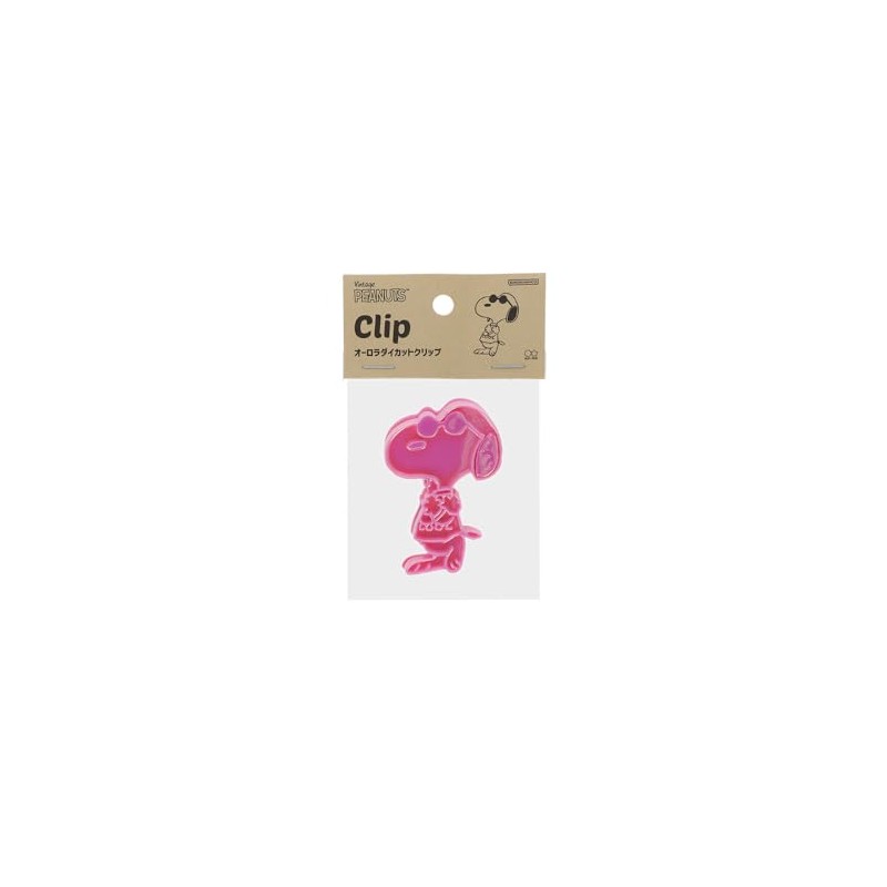 Sun-Star Stationery Snoopy Goods Clip, Aurora Die Cut Clip, Joe