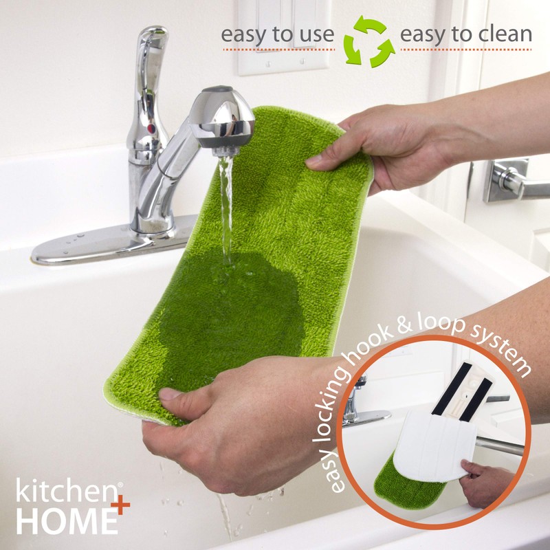 Kitchen + Home Microfiber Mop Pads - 16" Microfiber Wet