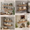 Marsmiles 55 inch Floating Shelves for Wall Solid Elm Wood