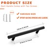 QMAHA Pack of 10 Cabinet Handles, Black, Kitchen Handles with
