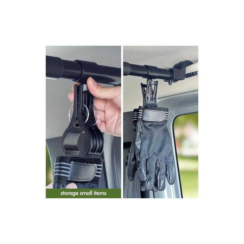 TRANSWARPS Car Clothes Hanger Bar Expandable 34" to 57" Accessories,