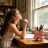 Pink Bow Ceramic Toothbrush Holder, Coquette Bow Vase Multi-Purpose Storage