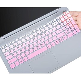 Keyboard Cover for 2022 Lenovo IdeaPad Flex 5 15.6" 2-in-1, Lenovo Yoga 7i 15.6, ideaPad 5 15.6", ideaPad 3i 15.6, ideaPad Slim 7 15.6, ThinkBook 15 G2 G3, ThinkBook 15p,Flex 5 15 US Skin, OmbrePink