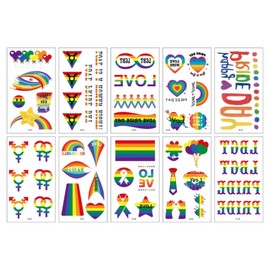 KC Certified Rainbow Pride Day Children's Tattoo Sticker Rainbow Tattoo Face Painting After School Decoration Play Class Materials Props Decoration, 1 Piece / KC인증 무지개 프라이드데이 어린이 타투 스티커 레인보우 문신 페이스페인팅 방과후 꾸미기 놀이 수업 재료 소품 꾸미기, 1개