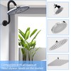 Shower Head Extension Arm,10 Inch High Rise Shower Arm with
