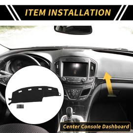 REPAIROCK Dash Cover for Dodge for Ram 1500 2500 3500 1994-1997 Dash Board Mat Not Non-Slip, Paste Needed Polyester Center Console Dashboard Cover Pad Carpet Black