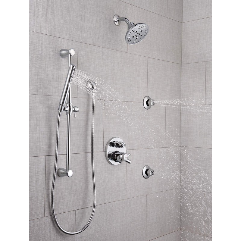 Delta Faucet RP6025KS Shower Flange Trim, Black Stainless