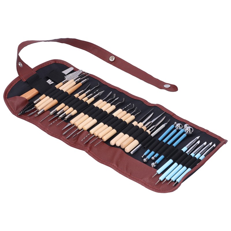 31Pcs Pottery Tools Set Soft Clay Sculpting Carving Trimming Knife