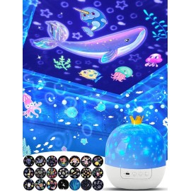 Eigther 21 Sets of Films, Projector Night Light for Kids Bedroom