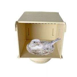 2Gr External Plastic Bird Nest for canary, finch, exotic birds and small birds