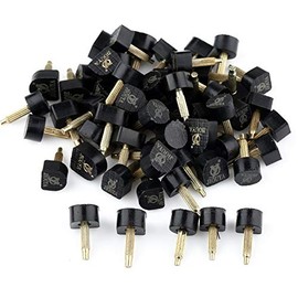 High Heel Shoe Repair Tips Taps Dowel Lifts Replacement (Black, Lot 20 pcs (10 Different Size))