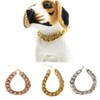 Domineering pet Dog Chain Collar with Adjustable Buckle, pet Cuban