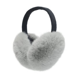 ZLYC Winter Earmuffs, Ear Warmers, Outdoor Faux Fur Earmuffs for Women and Children, Grey-green