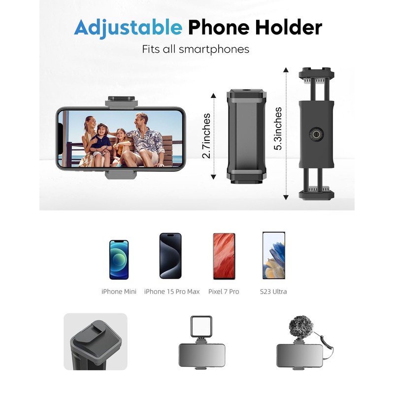 UBeesize Mini Tripod for Action Camera, RS-21 Portable Travel Vlog