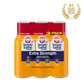 Simply Saline Extra Strength for Severe Congestion Relief Nasal Mist: 4.6oz 3-Pack