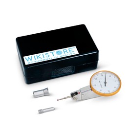 WIKISTORE Horizontal Feeling Lever Gauge, Measuring Tool 0-0.8 mm, Work Tool with a Display of 0.01, Dial Diameter 40 mm, Atina Ruby 16 mm, High Performance Work Tools