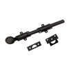QCAA Solid Brass Dutch Door Bolt, 12", Oil Rubbed Bronze,