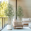 Olive Trees Artificial Indoor, 6ft Tall Faux Silk Plant -