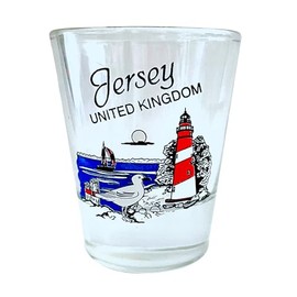 Jersey United Kingdom Lighthouse Shot Glass