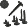 Phillips Flat Head Self-Tapping Screws with Disc, Black, Galvanised