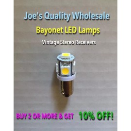 McIntosh (8) BAYONET LED LAMPS /MA6100/ McIntosh / BULBS/ PREAMP AMPLIFIER /COLOR CHOICE!