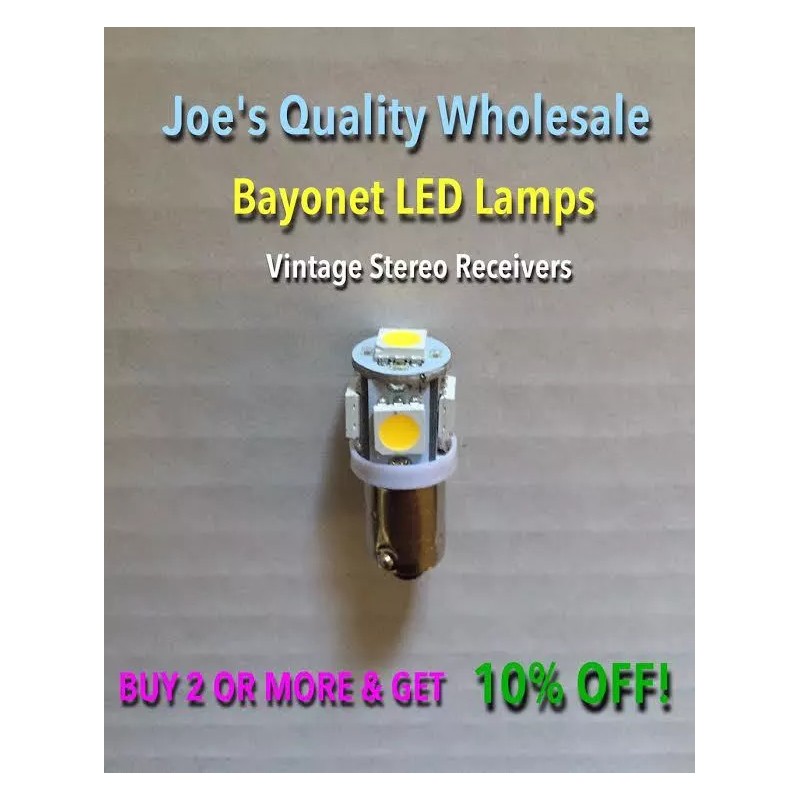 McIntosh (8) BAYONET LED LAMPS /MA6100/ McIntosh / BULBS/ PREAMP