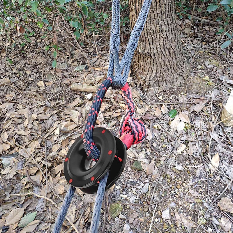 Rope Retention Pulley 22000lbs Heavy Duty Winch Snatch Recovery Ring