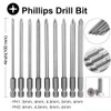 Bestgle 23pcs 1/4" Hex Shank 100mm/4 Inch Long Magnetic Screwdriver