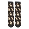 AOYEGO Beige Pug Funny Socks Cute Sad Puppy Bulldog Sit
