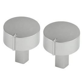 Diplomat ADP Series Oven Cooker Hob Control Switch Knobs (Silver, Pack of 2)