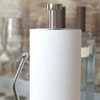 High Tension Arm Kitchen Roll Holder, Brushed Steel Kitchen Roll