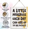 Positive Affirmations Sign - A Little Progress Each Day Can