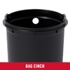 Rubbermaid Stainless Steel Round Step-On Trash Can, 1.6-Gallon, Charcoal, Wastebasket