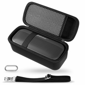 ProCase Hard Travel Case for Bose SoundLink Flex 2nd Gen & 1st Generation Speaker, Portable Protective Storage Carrying Bag for Wireless Speaker and Cable Charger Accessories with Mesh Pocket -Black