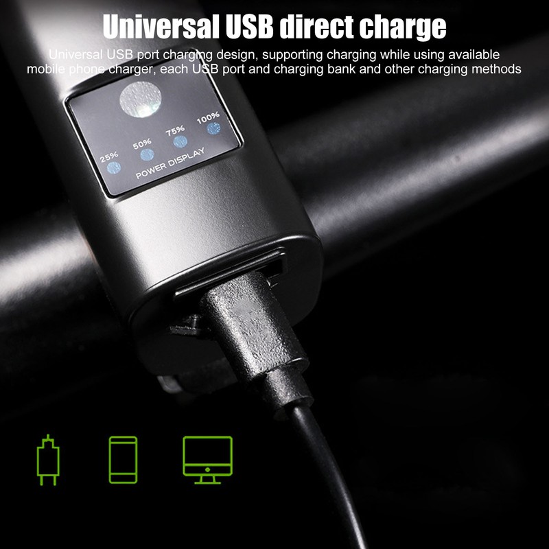 Rechargeable Bike Front Headlight Rechargeable Bicycle Lights Set Bike Front