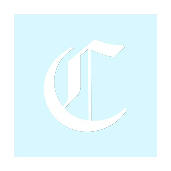 Old English Font C Initial - Vinyl Decal Sticker -