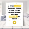 Swimming Teacher Thank You Card - Impossible to Forget -
